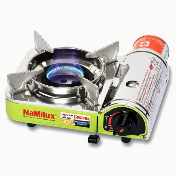 Газовая плита NaMilux NA-P3761PX Cyclone (Стальной / Салатовый)
